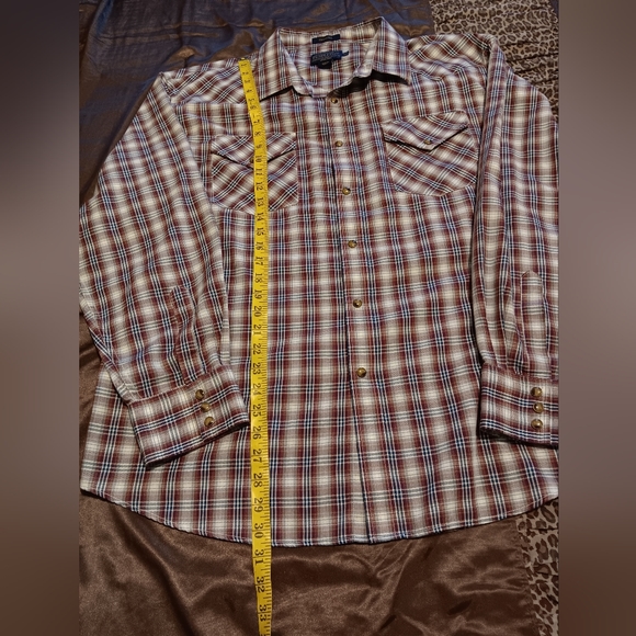 Pendleton Frontier Men Shirts Plaid SzXXL Classic Snap Button Dawn Westernwear - Picture 8 of 13